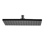 Fima Carlo Frattini Верхний душ 30х30 см, 1 режим, без кронштейна, цвет: brushed black chrome F2216/2CS