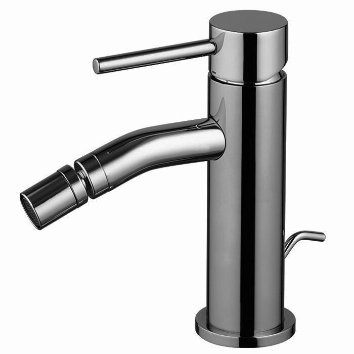 Fima Carlo Frattini Spillo Up Смеситель для биде, с д/к, излив 10,3 см, цвет: brushed nickel F3032XSSN