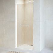 RGW Passage Душевая дверь в нишу, Easy Clean, 80х195h см, стекло прозрачное 6 мм, цвет: белый мат. 020810308-15