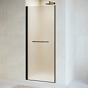 RGW Passage Душевая дверь в нишу, Easy Clean 70х195h см, стекло матовое 6 мм, цвет: черный матовый 020810307-24