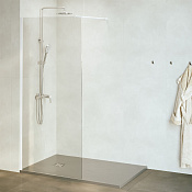 RGW Душевое ограждение walk-in, Easy Clean, 120х195h см, стекло прозрачное 8 мм, цвет: белый мат. 351001012-15