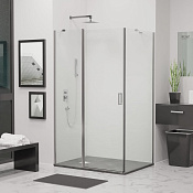 RGW Leipzig Душевой уголок 130х80х195h см, Easy Clean, стекло прозрачное 6 мм, цвет: хром глянцевый 06124438-11