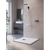 RGW Stone Tray Поддон для душа из композита, 100х100х30h см, цвет: белый матовый 16152010-01