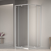 RGW Passage Душевой уголок 100х100х195h см, универсальный, Easy Clean, цвет: хром глянцевый 06083800-11