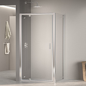 RGW Passage Душевой уголок 90х90х185h см, универсальный, Easy Clean, цвет: хром глянцевый 410813599-011