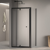 RGW Passage Душевой уголок 90х90х185h см, универсальный, Easy Clean, цвет: черный матовый 41083299-014