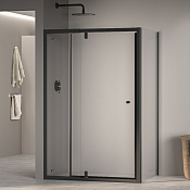 RGW Passage Душевой уголок 70х100х185h см, универсальный, Easy Clean, цвет: черный матовый 41084470-014