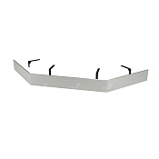 RGW Acryl Экран душевого поддона из металла 90х10h см, цвет: белый матовый 50231799-01