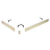 RGW Экран душевого поддона из металла 80х10h см, цвет: бежевый матовый 50231582-03