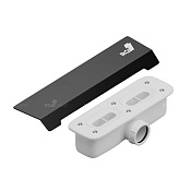 RGW Сифон для поддона со стальной накладкой, цвет: черный матовый 502411015-04