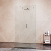 RGW Душевое ограждение walk-in, Easy Clean, 100х195h см, стекло прозрачное 8 мм, цвет: хром глянец 35101610-11