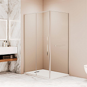 RGW Stilvoll Душевой уголок 130х100х195h см, Easy Clean, стекло прозрачное 6 мм, цвет: хром глянец 323242130-011