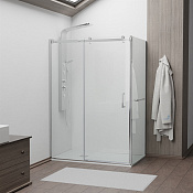 RGW Tornado Душевой уголок 120х100х195h см, Easy Clean, стекло прозрачное 8 мм, цвет: хром глянцевый 020744120-11