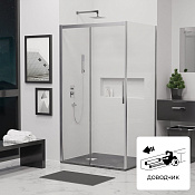 RGW Leipzig Душевой уголок 200х70х195h см, Easy Clean, стекло прозрачное 6 мм, цвет: хром глянцевый 34124270-011