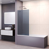 RGW Screens Шторка на ванн, Easy Clean 70х150h см, стекло тонированное 6 мм, цвет: хром глянцевый 351115007-31