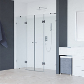 RGW Hotel Душевая дверь в нишу, Easy Clean, 250х195h см, стекло прозрачное 8 мм, цвет: хром глянец 350601325-11