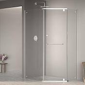 RGW Passage Душевой уголок 100х120х195h см, Easy Clean, стекло прозрачное 6 мм, цвет: хром глянцевый 35089102-11