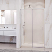 RGW Passage Душевая дверь в нишу, прозрачная 6 мм, Easy Clean 130х195h см, цвет: хром глянцевый 350801713-11