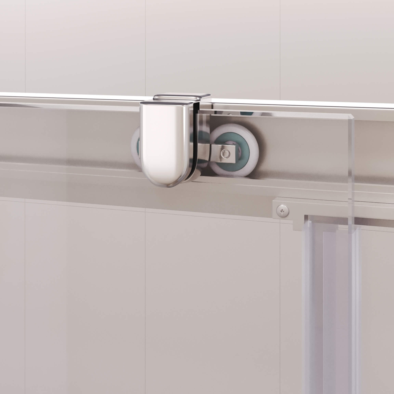 RGW Passage Душевая дверь в нишу, Easy Clean 160х195h см, стекло матовое 6 мм, цвет: хром глянцевый 350801716-21