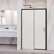 RGW Passage Душевая дверь в нишу, матовый-сатинат 6 мм, Easy Clean 120х195h см, цвет: черный матовый 350801712-24