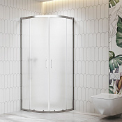 RGW Душевой уголок 80х80х195h см, универсальный, Easy Clean, стекло матовое 6 мм, цвет: хром глянец 06095688-41