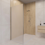 RGW Боковая стенка, Easy Clean 80х195h см, стекло матовое 6 мм, цвет: хром глянцевый 06220308-41