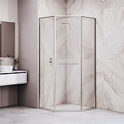 RGW Душевой уголок 100х100х200h см, Easy Clean, стекло прозрачное 8 мм, цвет: хром глянцевый 33328200-11R