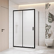 RGW Classic Душевой уголок 120х90х195h см, Easy Clean, стекло матовое 6 мм, цвет: черный матовый 060913329-44