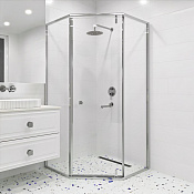 RGW Hotel Душевой уголок 100х100х195h см, Easy Clean, стекло прозрачное 8 мм, цвет: хром глянцевый 350608800-11