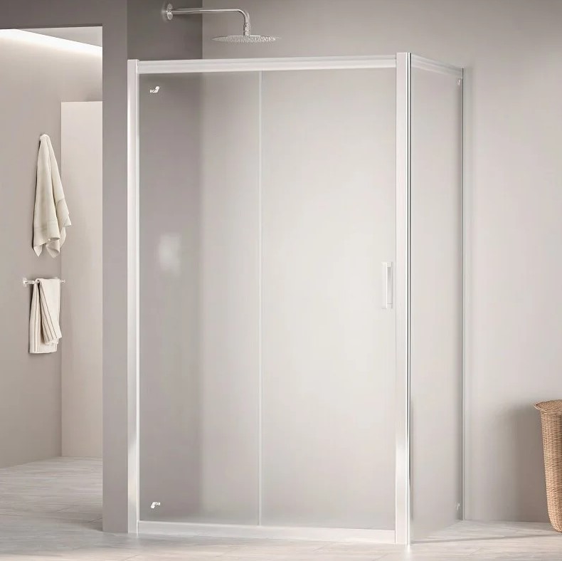 RGW Passage Душевой уголок 120х90х195h см, Easy Clean, стекло матовое 6 мм, цвет: хром глянцевый 350804529-21