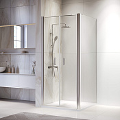 RGW Passage Душевой уголок 80х80х195h см, Easy Clean, стекло прозрачное 6 мм, цвет: хром глянцевый 060813488-011