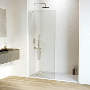 RGW Душевое ограждение walk-in, Easy Clean, 70х195h см, стекло прозрачное 6 мм, цвет: белый мат. 351010207-15