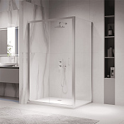 RGW Passage Душевой уголок 80х100х190h см, Easy Clean, стекло прозрачное 5 мм, цвет: хром глянцевый 060814280-11