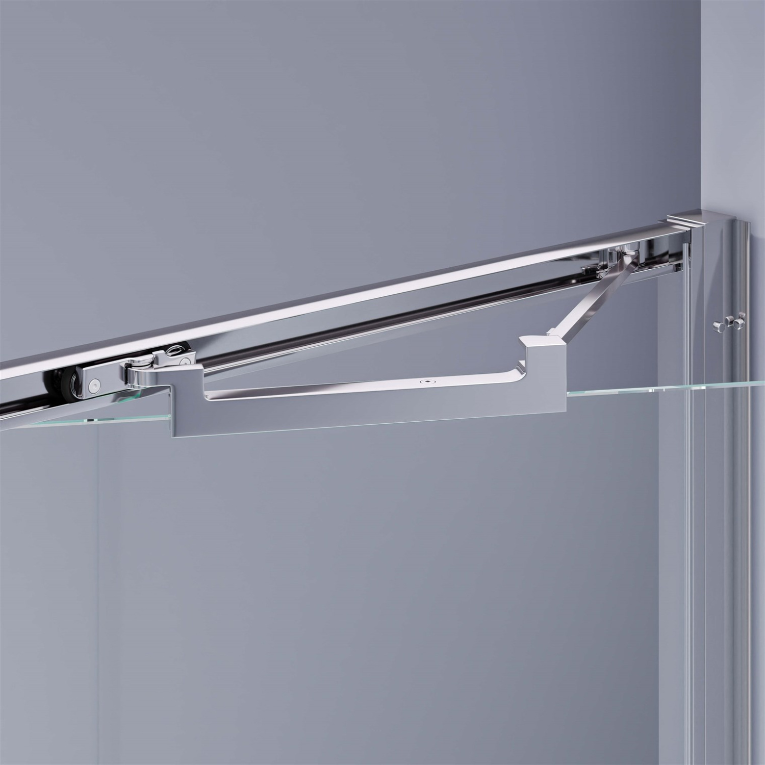 RGW Stilvoll Душевая дверь в нишу, Easy Clean, 80х195h см, стекло прозрачное 8 мм, цвет: серый мат. 70320508-110