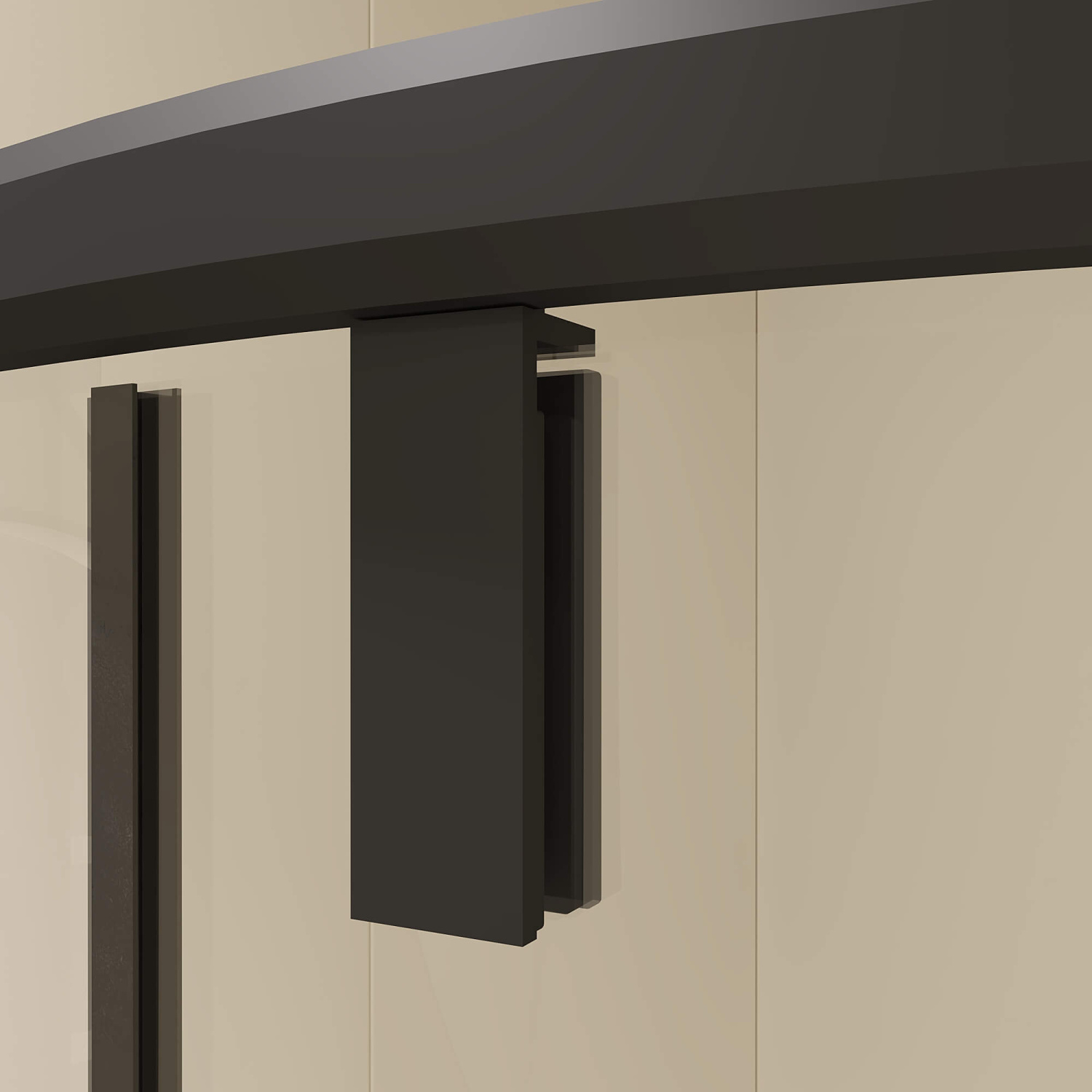 RGW Classic Душевой уголок 80х80х185h см, Easy Clean, стекло прозрачное 6 мм, цвет: черный матовый 72095588-14