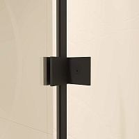 RGW Classic Душевой уголок 80х80х185h см, Easy Clean, стекло прозрачное 6 мм, цвет: черный матовый 72095588-14