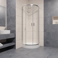 RGW Passage Душевой уголок 80х80х195h см, Easy Clean, стекло прозрачное 6 мм, цвет: хром глянцевый 06085588-11