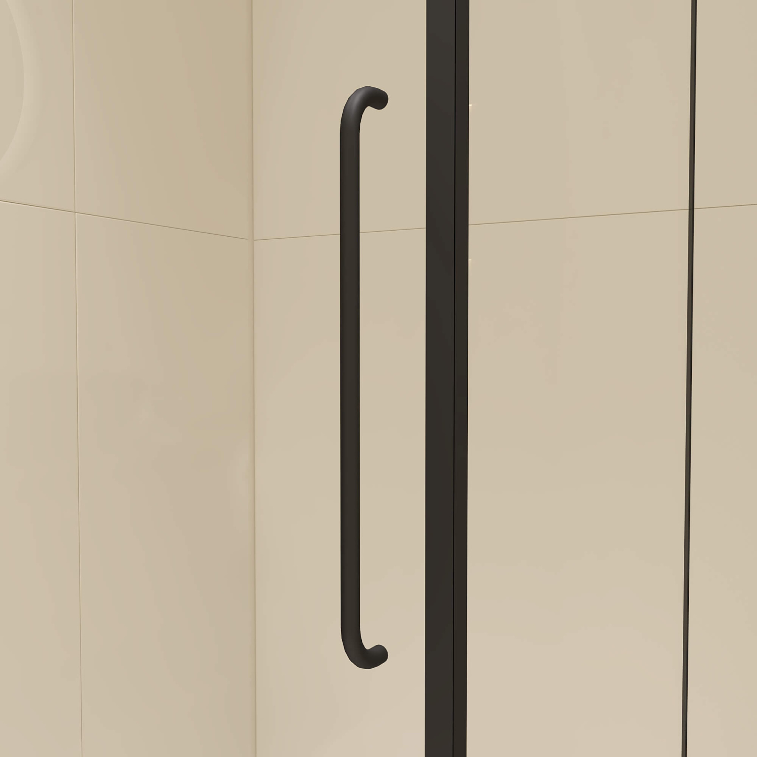 RGW Classic Душевой уголок 90х70х185h см, Easy Clean, стекло прозрачное 6 мм, цвет: черный матовый 72094697-14