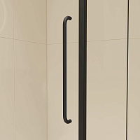 RGW Classic Душевой уголок 100х90х185h см, Easy Clean, стекло матовое 6 мм, цвет: черный матовый 350904609-24