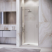 RGW Leipzig Душевая дверь в нишу, Easy Clean, 80х195h см, стекло прозрачное 6 мм, цвет: хром глянец 351200308-11