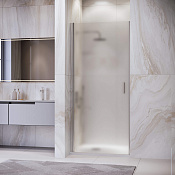 RGW Leipzig Душевая дверь в нишу, Easy Clean 90х195h см, стекло матовое 6 мм, цвет: хром глянцевый 351200309-21