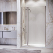 RGW Leipzig Душевая дверь в нишу, Easy Clean, 110х195h см, стекло прозрачное 6 мм, цвет: хром глянец 351200411-11