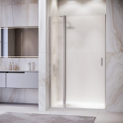 RGW Leipzig Душевая дверь в нишу, Easy Clean 130х195h см, стекло матовое 6 мм, цвет: хром глянцевый 351200413-21