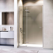 RGW Stilvoll Душевая дверь в нишу, 120х200h см, стекло прозрачное 8 мм, цвет: серый матовый 353200412-110