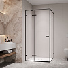 RGW Stilvoll Душевой уголок 100х100х200h см, стекло прозрачное 8 мм, цвет: черный матовый 353203000-14