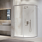 RGW Passage Душевой уголок 100х120х195h см, Easy Clean, стекло прозрачное, цвет: хром 38088602-111