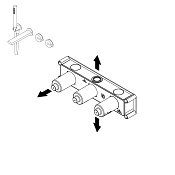 Ritmonio Встраиваемая часть прогрессивного смесителя для ванны/душа PM0020G
