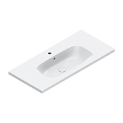 Catalano Alvea Раковина подвесная 100х46 см, 1 отверстие под смеситель, перелив, цвет: белый глянец 0621011001