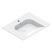 Catalano Comfort Раковина подвесная 70х55 см, 1 отверстие под смеситель, перелив, цвет: белый глянец 0920701001