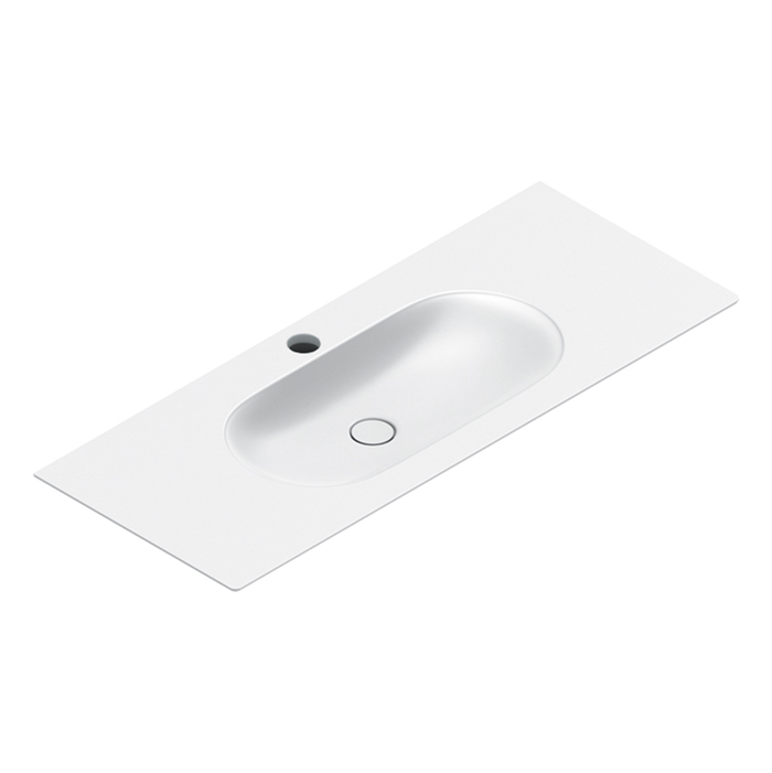 Catalano Sfera Раковина накладная 125х50 см, 1 отверстие под смеситель, цвет: белый матовый 0521261021